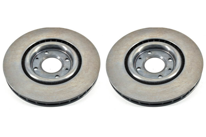 Kit 2 front ventilated discs
