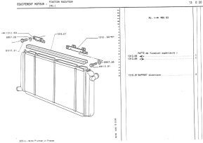 Upper radiator mounting bracket