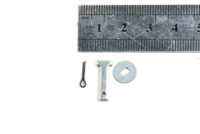 Shutter flap shaft assembly