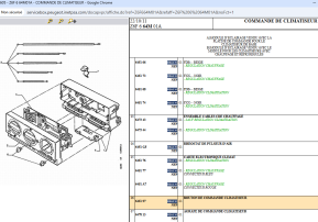 Bouton de commande climatiseur
