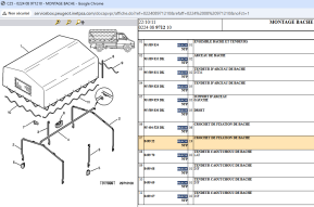 Protected hook for tarpaulin fixing