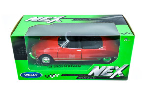 1/24 ds 19 red open convertible - welly
