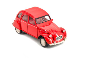 1/43 jet car 2cv 1978 geranium red norev