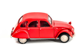 1/43 jet car 2cv 1978 geranium red norev