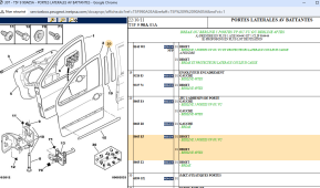 Jeu 2 adhesifs de portes droite