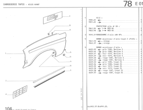 Front left fender trim strip