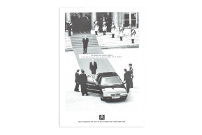 Affiche xm noir et blanc - mitterrand