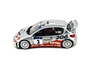 1/18 206 wrc argent tour de corse - otto