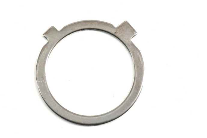 Engine pinion stop flange