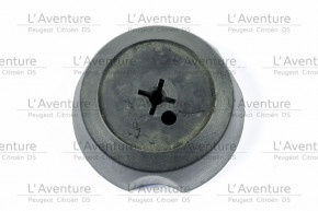 Black steel wheel cap