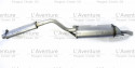 Exhaust rear pipe