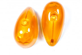 Paire cabochon orange...