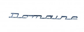 Domaine chromed metal monogram