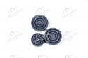 Set of 3 rubber pedal covers