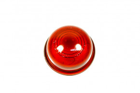 Cabochon rond rouge de feu...