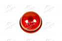 Round fire red cabochon ar scintex