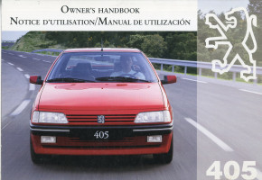 User manual 405 1994
