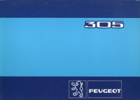 User manual 305 1981