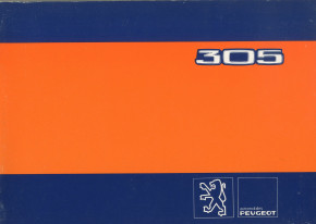 User manual 305 1980