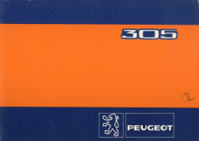 User manual 305 1982