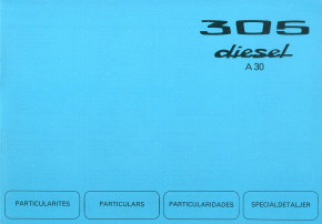 Particularités 305 diesel 1979