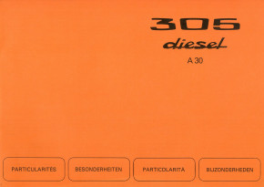 Particularités 305 diesel 1979