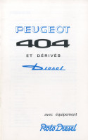 404 dérivés diesel roto diesel 1970-1971