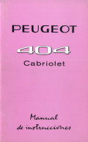 404 cabriolet notice d'entretien 1962