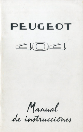 404 maintenance manual 1960