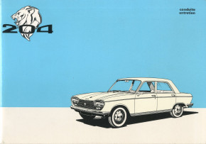 204 conduite et entretien 1967