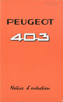 403 owner's manual 1963