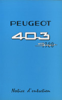 403 sept 1300 notice d'utilisation 1966