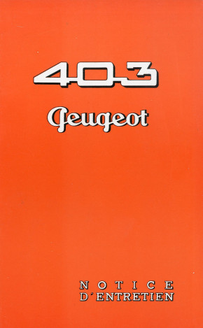 403 notice d'utilisation 1957