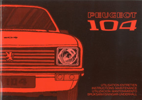 104 utilisation/entretien 1973