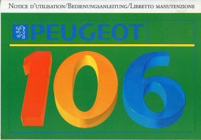 106 notice d'utilisation 1991