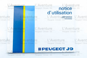Notice d'utilisation j9 1986
