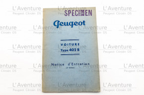 402 maintenance instructions