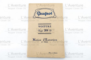 201 d notice d'entretien 1935 6 éd.