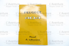404 instruction manual 1970