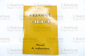 404 instruction manual 1970