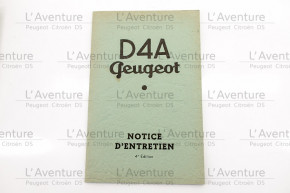 D4a maintenance instructions 4e