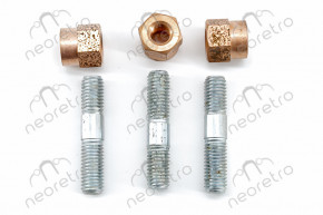 Kit of 3 studs   3 copper nuts