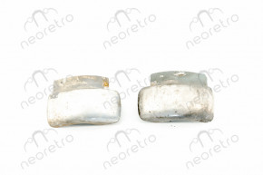 Silver chevron set with staples