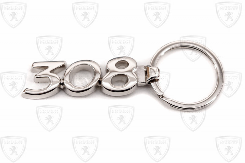 PEUGEOT 208 308 GTI BPS KEYRING KEYCHAIN Silver & Red