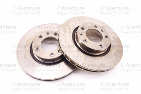 Kit 2 ventilated front discs