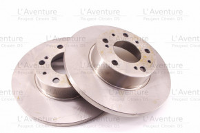 Kit 2 non-ventilated front discs