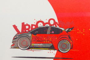 Framed poster c3 wrc citroÃ‹n racing