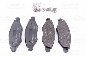 Set of 4 front brake pads