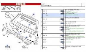 Windshield glass assembly