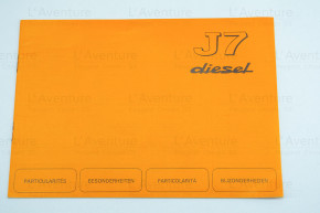 Particularites j7 diesel